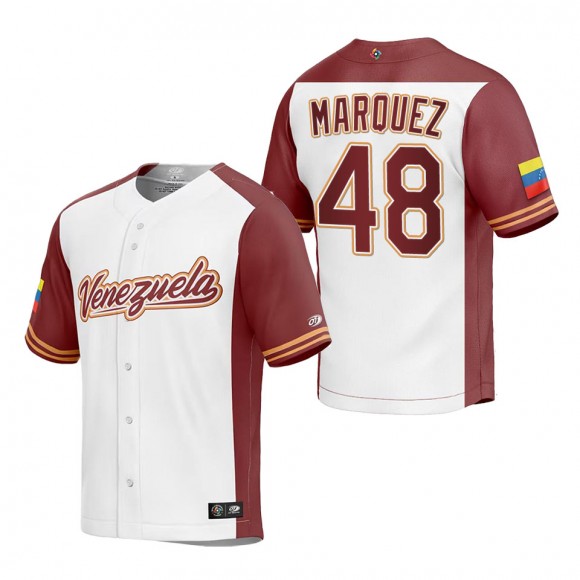 German Marquez Men's Venezuela Baseball White 2023 World Baseball Classic Replica Jersey