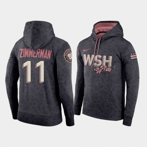 #11 Ryan Zimmerman Washington Nationals 2022 City Connect Men's Hoodie - Gray