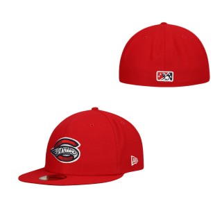 Men's Greenville Drive Red Authentic Collection Team Home 59FIFTY Fitted Hat