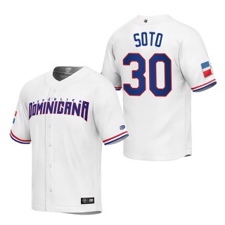 Gregory Soto Men's Dominican Republic Baseball White 2023 World Baseball Classic Replica Jersey