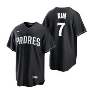 Ha-Seong Kim Padres Nike Black White 2021 All Black Fashion Replica Jersey