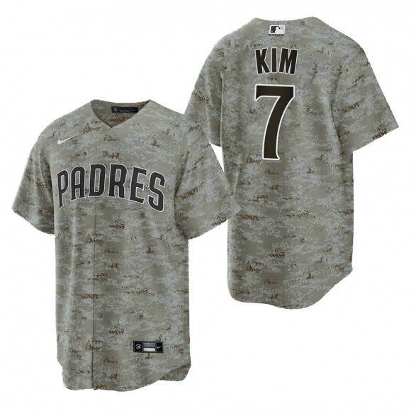 Ha-Seong Kim San Diego Padres Camo USMC Alternate Replica Jersey