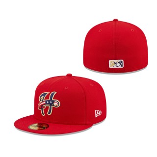 Men's Harrisburg Senators Red Authentic Collection 59FIFTY Fitted Hat