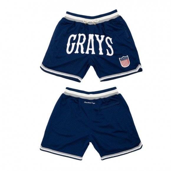 Homestead Grays Replica Mesh Shorts Navy