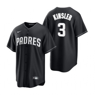 Ian Kinsler Padres Nike Black White 2021 All Black Fashion Replica Jersey