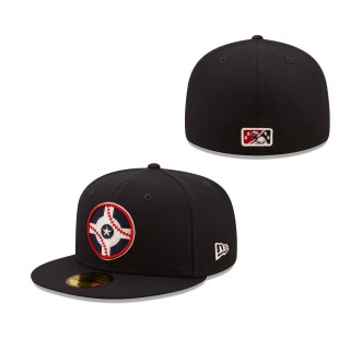 Indianapolis Indians Navy Authentic Collection 59FIFTY Fitted Hat