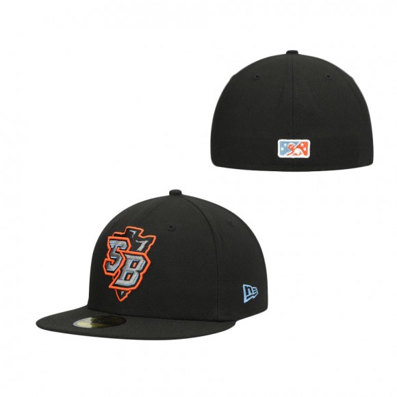 Inland Empire 66ers Black Authentic Collection Team 59FIFTY Fitted Hat