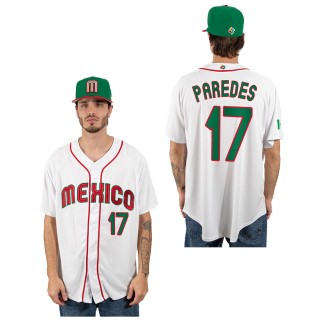 Isaac Paredes Mexico Baseball White 2023 World Baseball Classic Replica Jersey