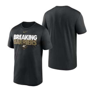 Men's Jackie Robinson Black Breakin' Barriers Legend T-Shirt