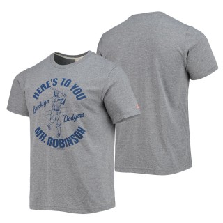 Men's Jackie Robinson Homage Gray Royal Cooperstown Collection Icons T-Shirt