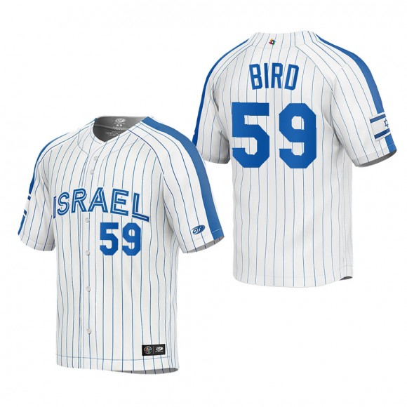 Jake Bird Israel Baseball White 2023 World Baseball Classic Replica Jersey