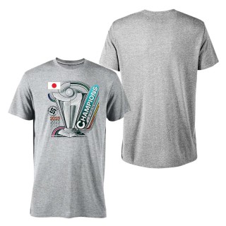 Men's Japan Baseball LEGENDS Gray 2023 World Baseball Classic Champions Tri-Blend T-Shirt