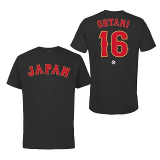 Men's Japan Baseball Shohei Ohtani LEGENDS Black 2023 World Baseball Classic Name & Number T-Shirt