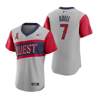 Angels Jo Adell Nike Gray 2021 Little League Classic Jersey