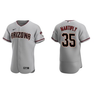 Joe Mantiply Men's Arizona Diamondbacks Gray Road Authentic Jersey