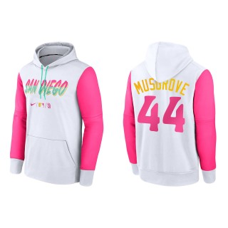 Joe Musgrove San Diego Padres White 2022 City Connect Authentic Collection Therma Performance Pullover Hoodie