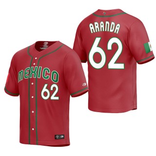 Jonathan Aranda Mexico Baseball Red 2023 World Baseball Classic Replica Jersey