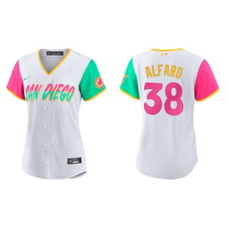 Jorge Alfaro Women's San Diego Padres White 2022 City Connect Replica Jersey