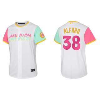 Jorge Alfaro Youth San Diego Padres White 2022 City Connect Replica Jersey