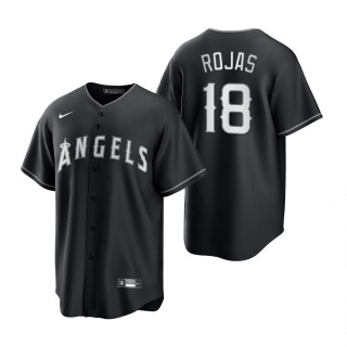 Jose Rojas Angels Nike Black White 2021 All Black Fashion Replica Jersey