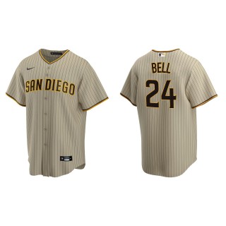 Men's San Diego Padres Josh Bell Sand Brown Replica Alternate Jersey