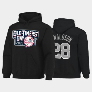 2022 Old-Timers' Day Yankees #28 Josh Donaldson Black Hoodie