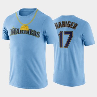 Seattle Mariners JROD Squad Limited Edition #17 Mitch Haniger Blue T-Shirt