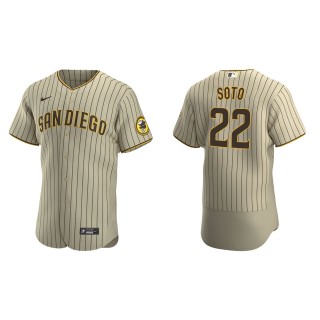 Men's San Diego Padres Juan Soto Tan Brown Authentic Alternate Jersey