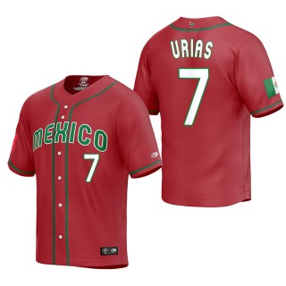 Julio Urias Mexico Baseball Red 2023 World Baseball Classic Replica Jersey