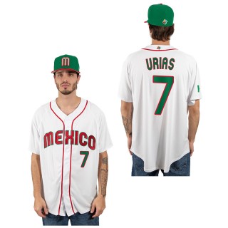 Julio Urias Mexico Baseball White 2023 World Baseball Classic Replica Jersey