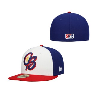 Kannapolis Cannon Ballers White Authentic Collection Team Alternate 59FIFTY Fitted Hat