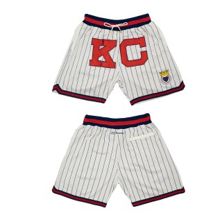 Kansas City Monarchs Replica Mesh Shorts Cream