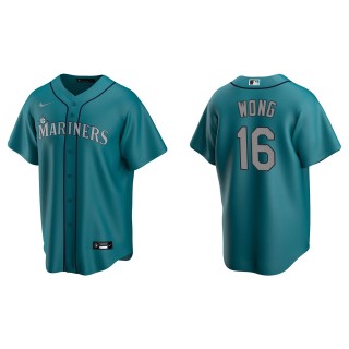 Kolten Wong Men's Seattle Mariners Nike Aqua Alternate Replica Jersey