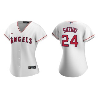 Kurt Suzuki Women's Los Angeles Angels White Replica Jersey