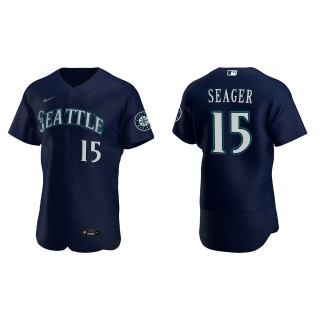 Kyle Seager Seattle Mariners Navy Alternate Authentic Jersey