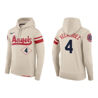 Andrew Velazquez Los Angeles Angels Cream 2022 City Connect Hoodie