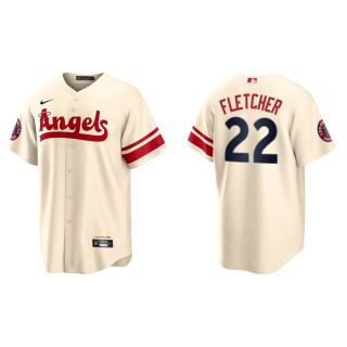 David Fletcher Men's Los Angeles Angels Nike Cream 2022 City Connect Replica Player Jersey