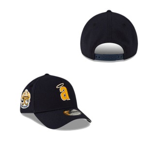 Los Angeles Angels Gold Logo 9FORTY A-Frame Snapback Hat