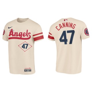 Griffin Canning Los Angeles Angels Cream 2022 City Connect T-Shirt