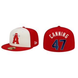 Griffin Canning Los Angeles Angels Red 2022 City Connect 59FIFTY Fitted Hat