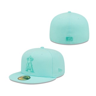 Los Angeles Angels Icon Color Pack 59FIFTY Fitted Hat Turquoise