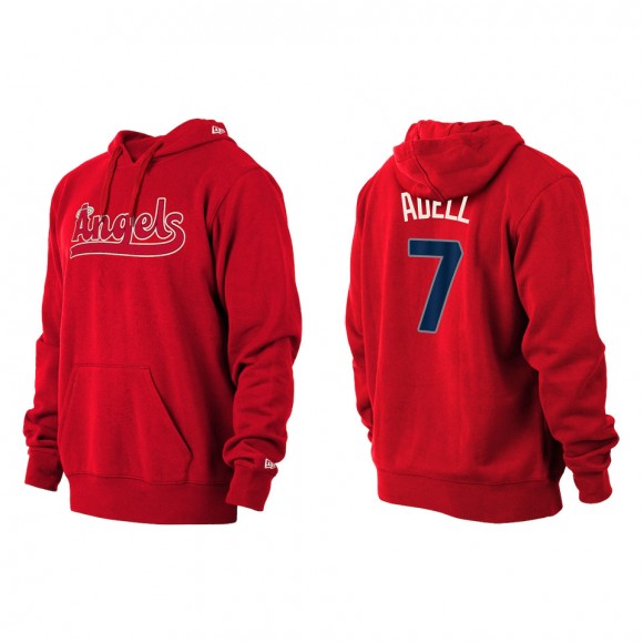 Jo Adell Los Angeles Angels Red 2022 City Connect Pullover Hoodie