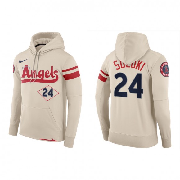 Kurt Suzuki Los Angeles Angels Cream 2022 City Connect Hoodie