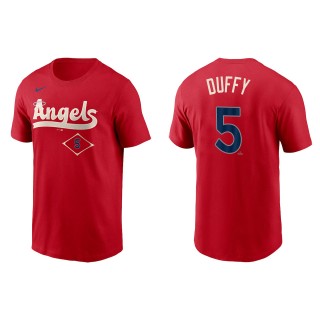 Matt Duffy Men's Los Angeles Angels Nike Red 2022 City Connect Name & Number T-Shirt