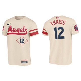 Matt Thaiss Los Angeles Angels Cream 2022 City Connect T-Shirt