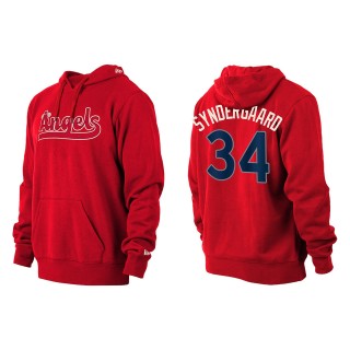 Noah Syndergaard Los Angeles Angels Red 2022 City Connect Pullover Hoodie