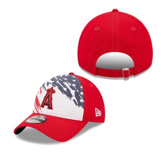 Men's Los Angeles Angels Red 2022 4th of July Independence Day 9TWENTY Adjustable Hat