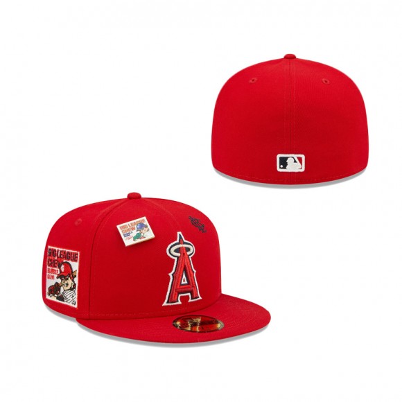 Men's Los Angeles Angels Red MLB x Big League Chew 59FIFTY Fitted Hat