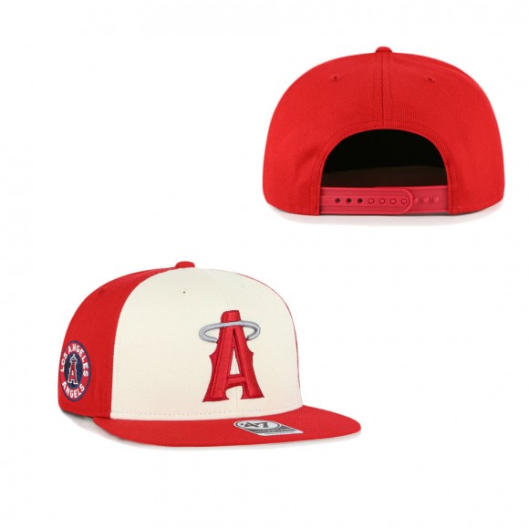 Los Angeles Angels '47 Red 2021 City Connect Captain Snapback Hat