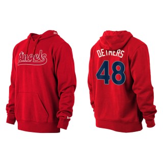 Reid Detmers Los Angeles Angels Red 2022 City Connect Pullover Hoodie